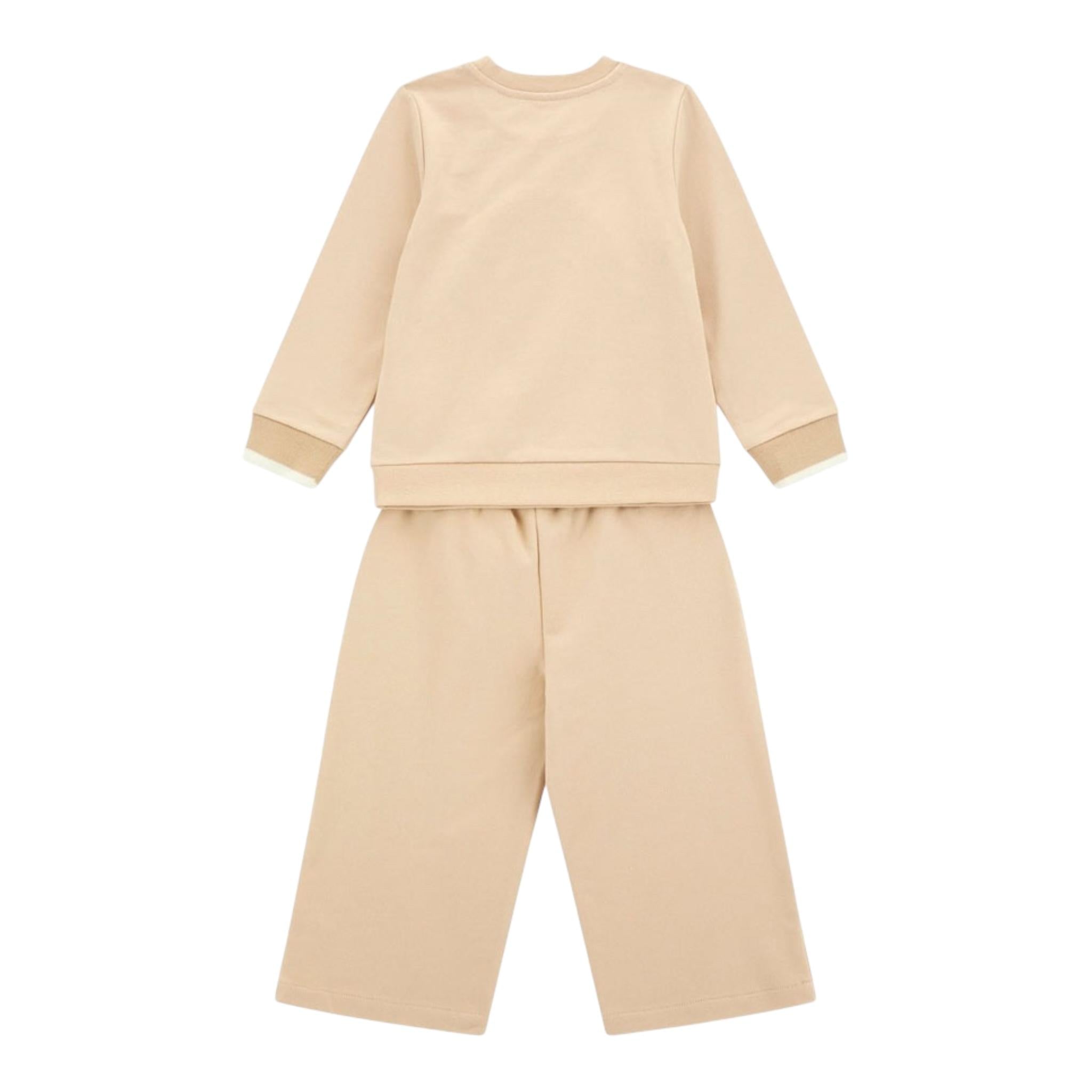 GUESS completo 2 pezzi felpa-pantalone tinta unita Beige per Bambina K4YG03KA6R4 BEIGE GUESS 