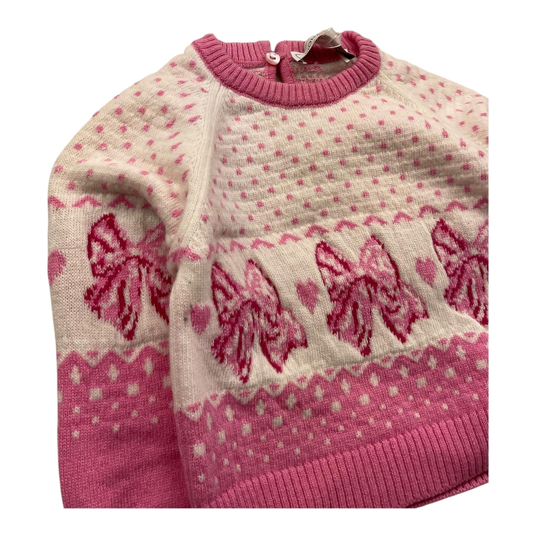 maglia girocollo tinta unita 39B600 PANNA MONNALISA 