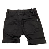 Daniele Alessandrini Bermuda Solid Color With Adjustable Waist Black For Newborn