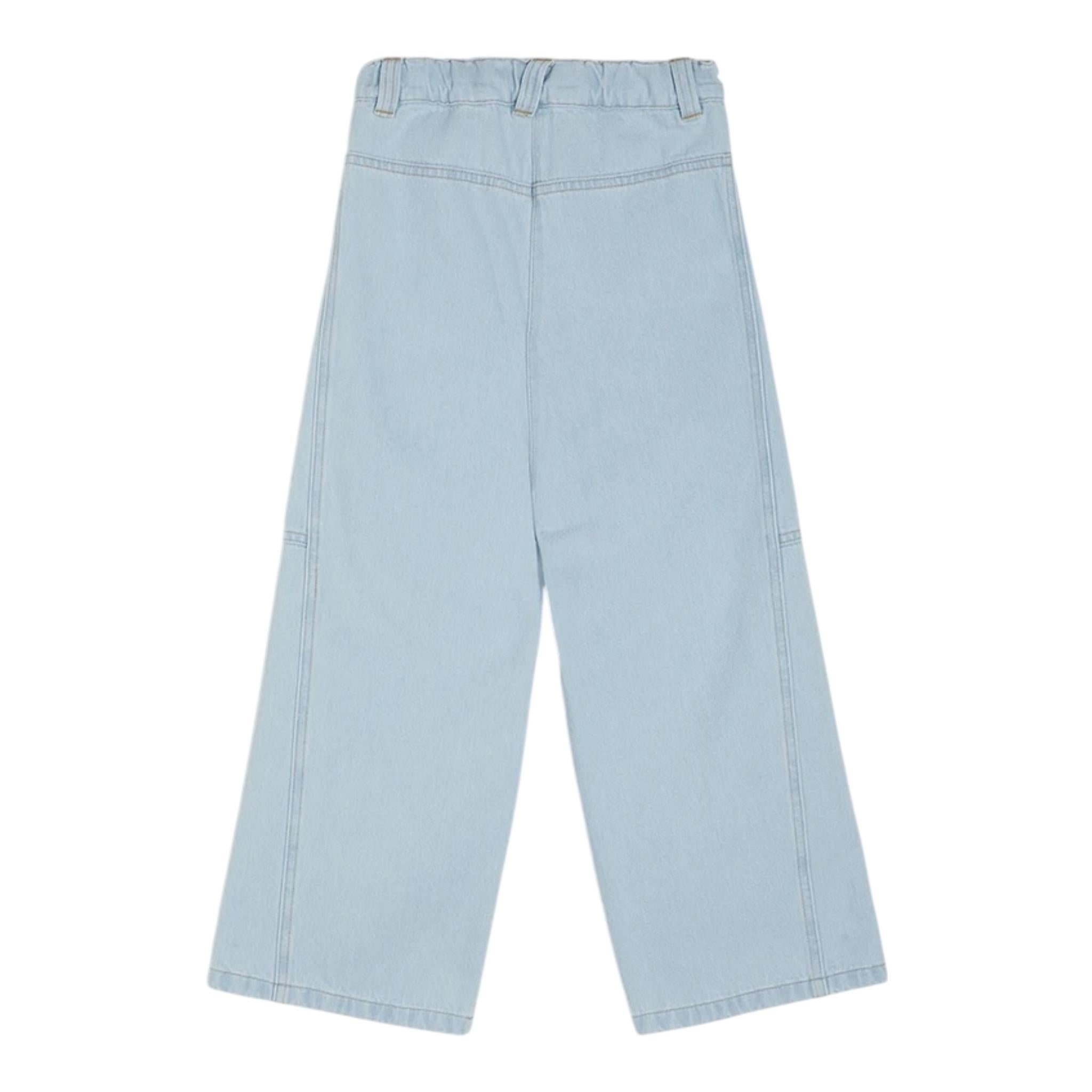 Aspesi Jeans Tinta Unita con Girovita Regolabile per Bambina S25083PLJ0042 AZZURRO ASPESI 
