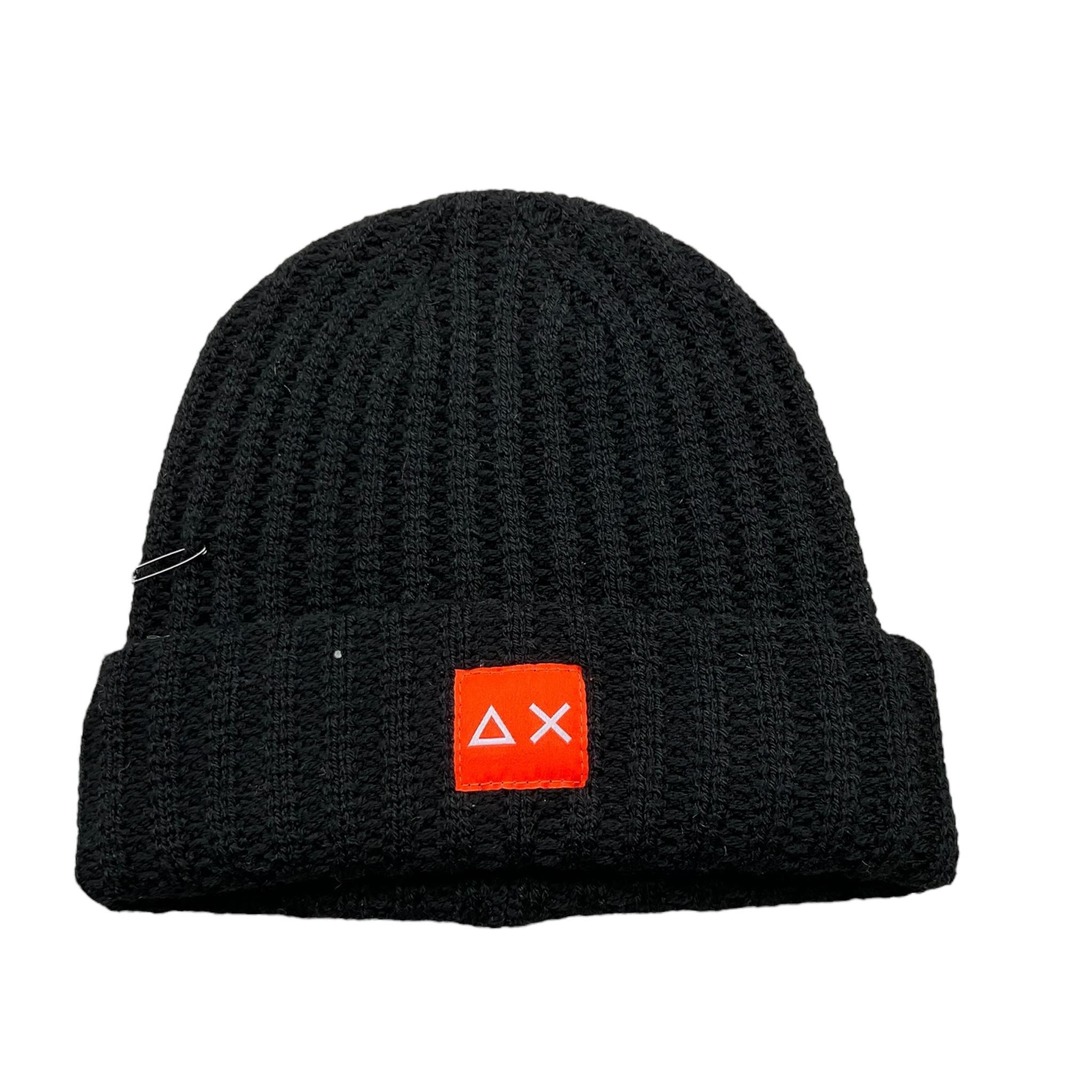 SUNS68 cappello tinta unita con stampa logo Nero per Neonato C44305 NERO SUNS68 