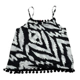 Kaos Top Tinta Unita con Fantasia per Bambina KS204 BIANCO KAOS 