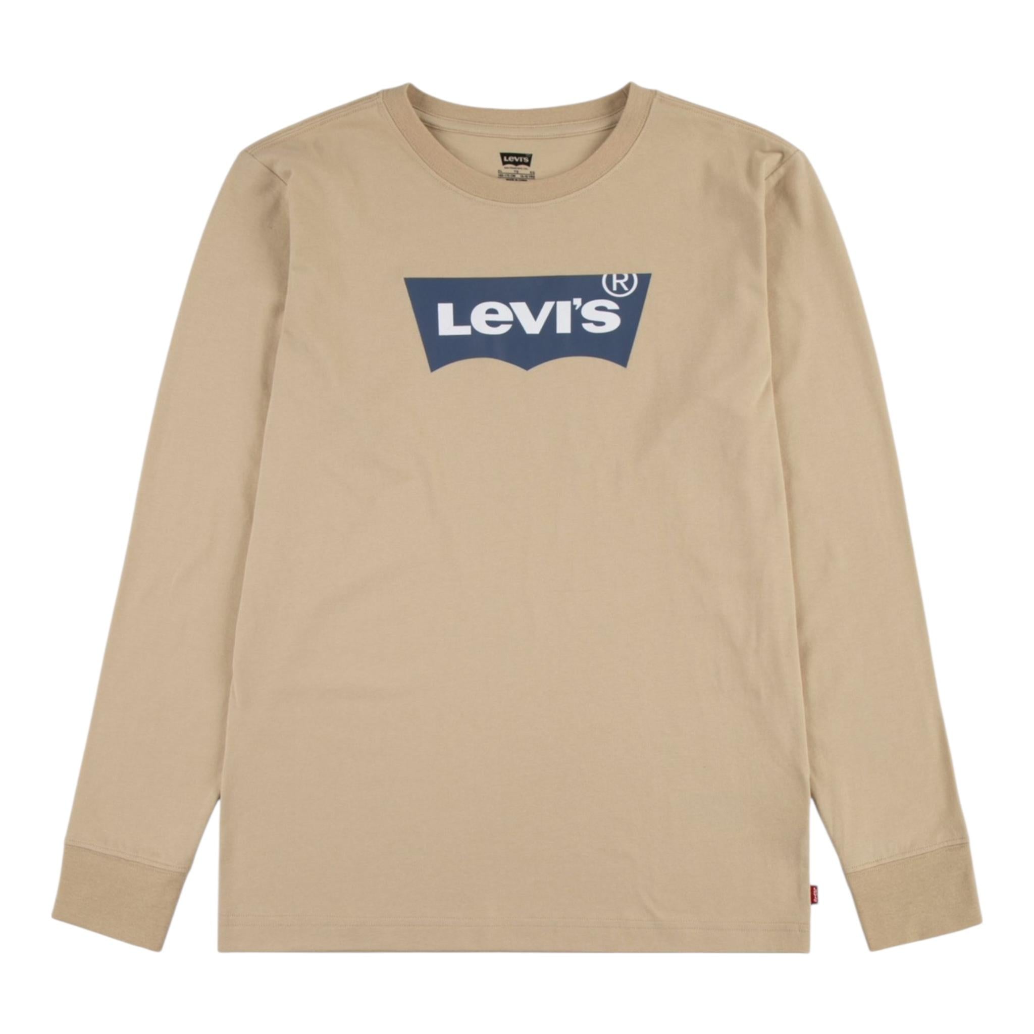 LEVI'S shirt girocollo tinta unita con stampa logo Beige per Neonato 8E8646 BEIGE LEVI'S 