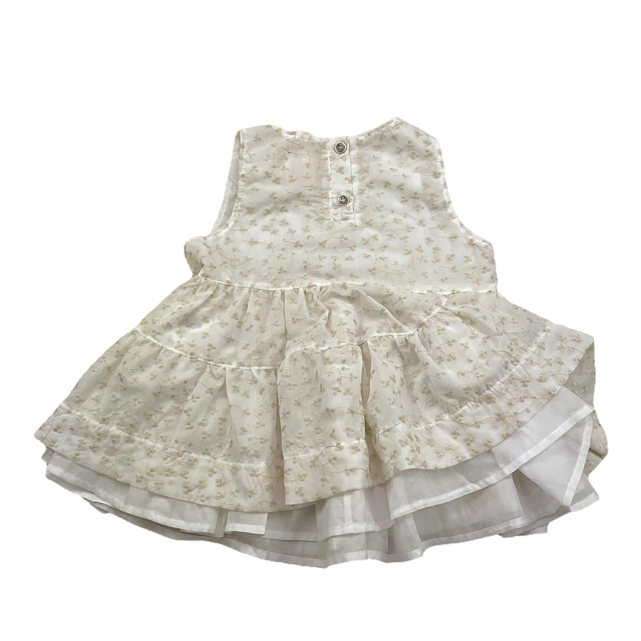 Caffe' D'Orzo Camicia Tinta Unita con Ricami per Bambina ZW5A42 PANNA CAFFE' D'ORZO 