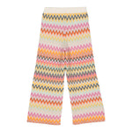 MISSONI pantalone modello a palazzo tinta unita con fantasia Bianco per Bambina MV6B10 BIANCO MISSONI 