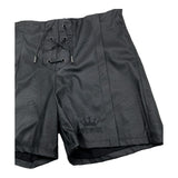ANIYE BY GIRL short in ecopelle tinta unita Nero per Bambina 032358 NERO ANIYE BY GIRL 