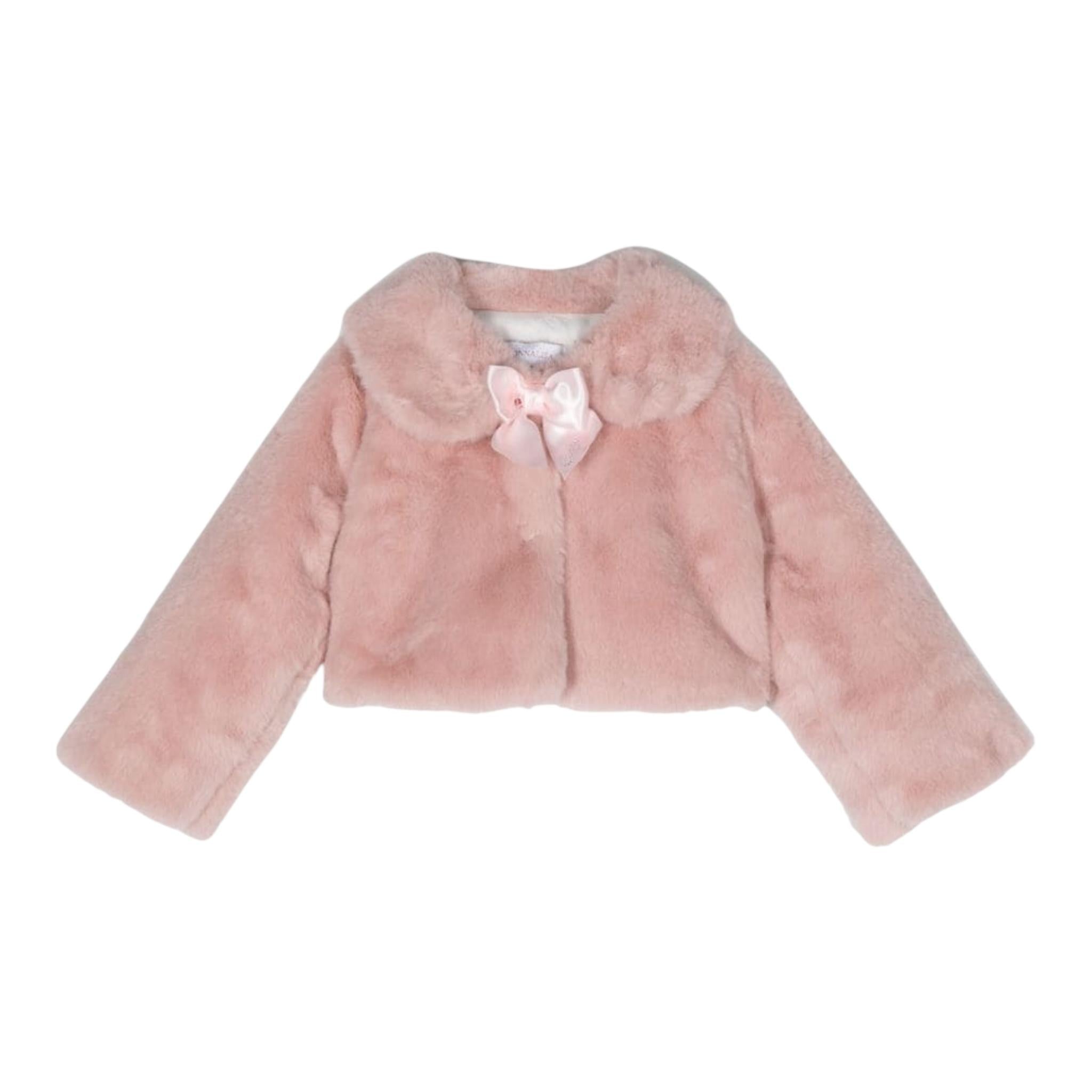 MONNALISA pelliccia tinta unita Rosa per Neonata 73B100 ROSA MONNALISA 