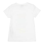 Dixie T-Shirt Tinta Unita Girocollo con Stampa per Bambina MBC5030G39 BIANCO DIXIE 