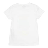 Dixie T-Shirt Tinta Unita Girocollo con Stampa per Bambina MBC5030G39 BIANCO DIXIE 