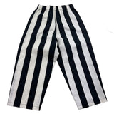 Dondup Two-Tone Pants Striped Pattern White/Black For Boys
