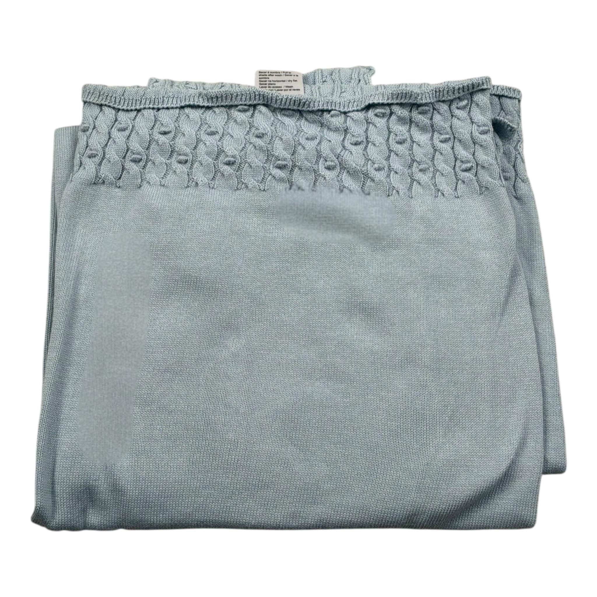 Wedoble Coperta Tinta Unita con Trafori per Neonato V2503306A AZZURRO WEDOBLE 