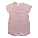 Wedoble Solid Color Pink Half Sleeve Romper For Baby Girl