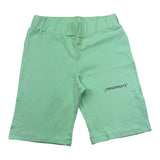 Hinnominate Solid Color Cycling Leggings With Aqua Logo Print For Girls