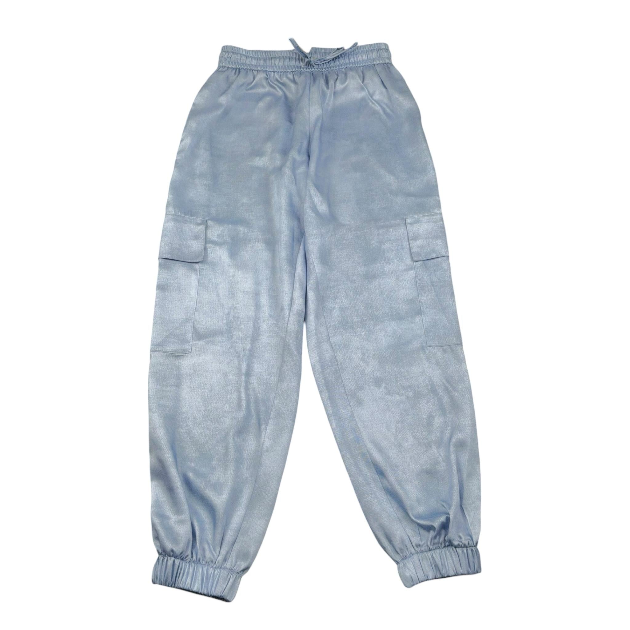 Lu Lu By Miss Grant Pantalone Tinta Unita con Elastico In Vita per Bambina LL3527 AZZURRO LU LU BY MISS GRANT 