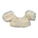 Fun & Fun Top Mezza Manica con Applicazioni Tulle per Bambina FNCBTP01046X AVORIO FUN & FUN 
