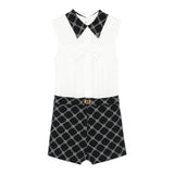 Elisabetta Franchi Tuta Giromanica Bicolore per Bambina EFTA100X BIANCO/NERO ELISABETTA FRANCHI 