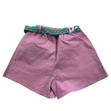 Babe &amp; Tess Solid Color Short With Pink Strap For Girls