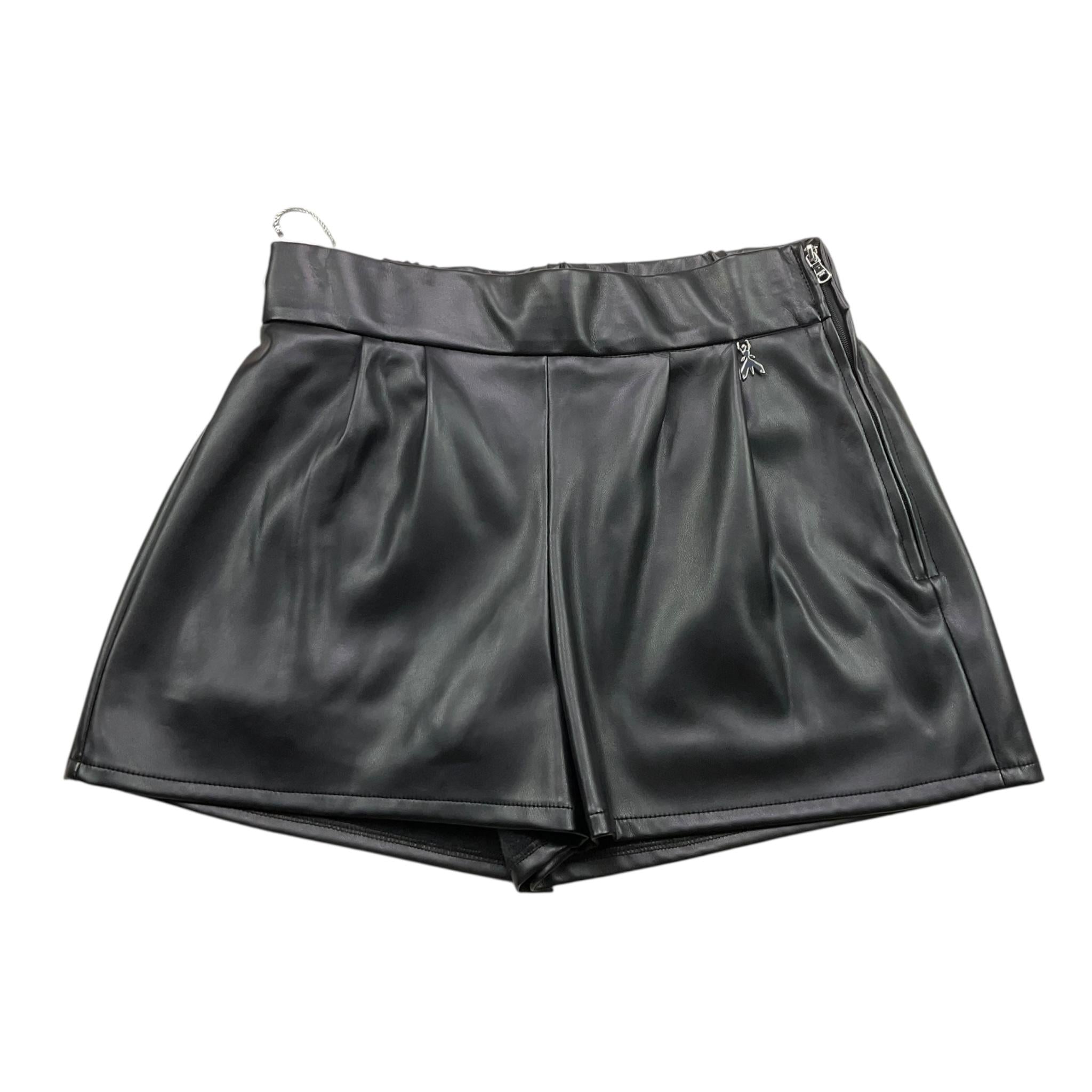 PATRIZIA PEPE short in ecopelle tinta unita con elastico in vita Nero per Bambina 7P0360 NERO PATRIZIA PEPE 