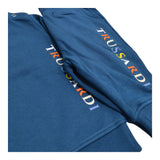 TRUSSARDI completo 2pz felpa-pantalone tinta unita Blu per Neonato TIA24121CFNX BLU TRUSSARDI 