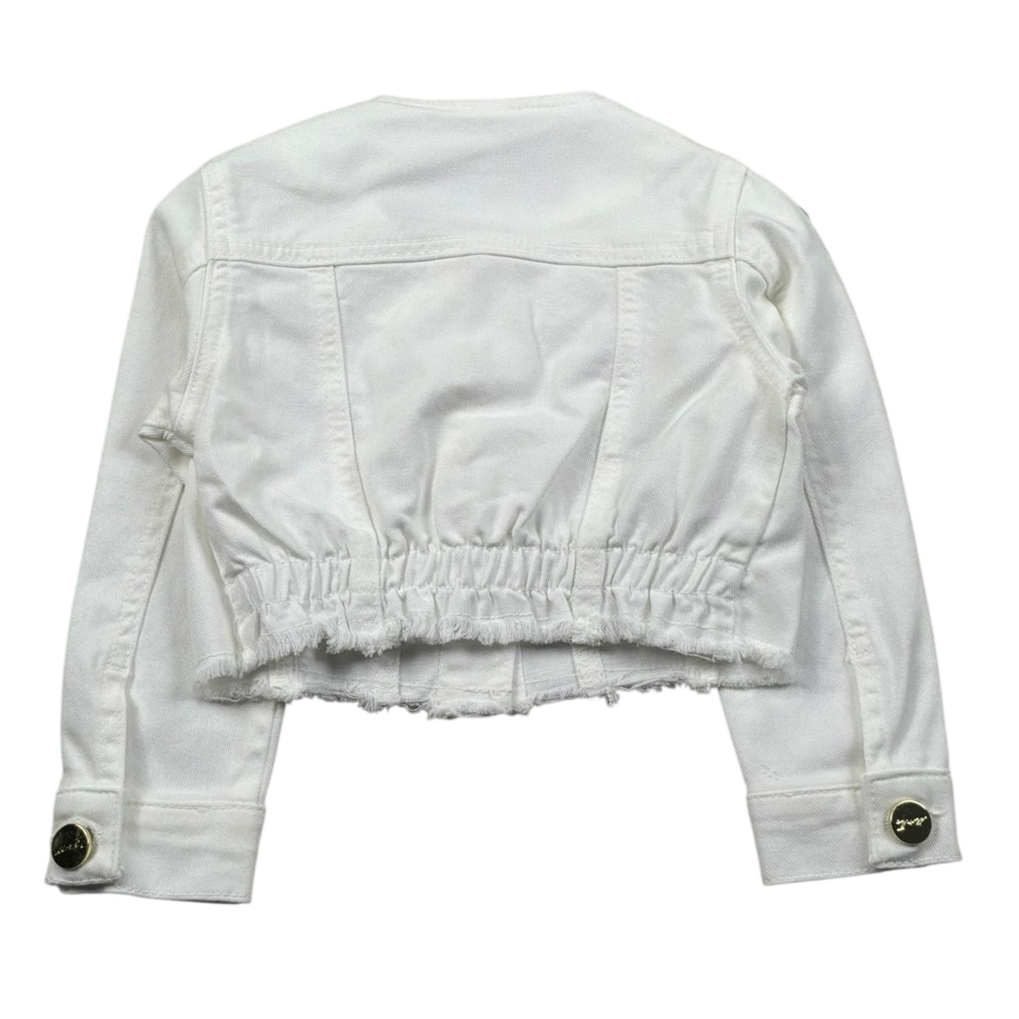 M+E' Giubbino In Denim Tinta Unita per Neonata UE1694X BIANCO M+E' 