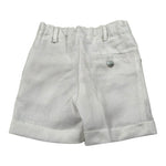 Paio Crippa Bermuda Tinta Unita con Girovita Regolabile per Bambino BOSSO BIANCO PAIO CRIPPA 