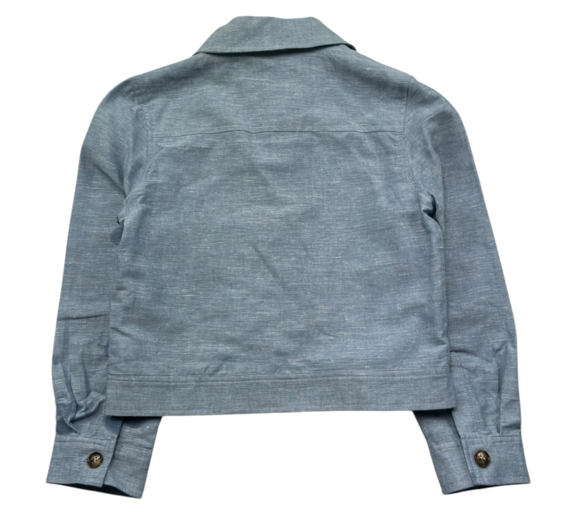 Trussardi Giacca Tinta Unita con Tasche per Bambino TBP26061GC AZZURRO TRUSSARDI 