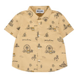 Moschino Camicia Tinta Unita con Stampa per Neonata MOC018 CAMMELLO MOSCHINO 