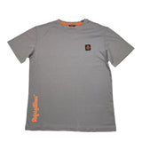 Refrigiwear Crew Neck T-Shirt Solid Color With Print Grey For Boys
