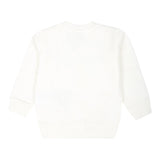 MOSCHINO felpa chiusa girocollo tinta unita con stampa Panna per Neonato MUF05J PANNA MOSCHINO 