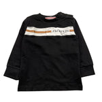 CESARE PACIOTTI shirt girocollo tinta unita con stampa Nero per Bambino TSP5310BX NERO CESARE PACIOTTI 