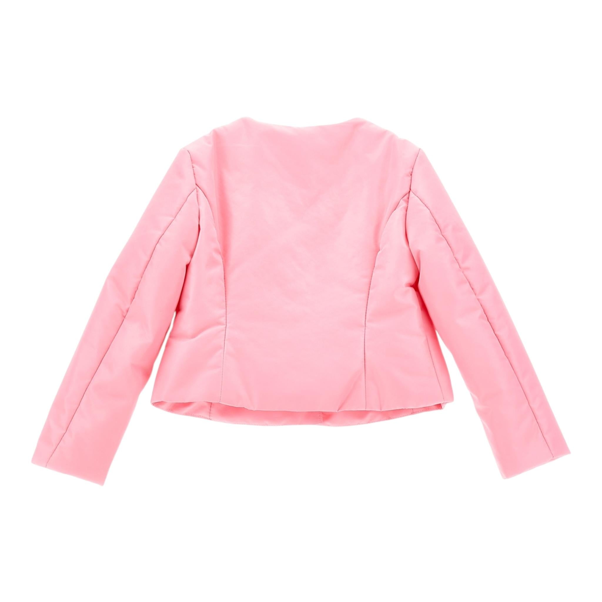 Monnalisa Giubbino Tinta Unita con Rouches per Neonata 17E105N ROSA MONNALISA 