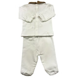 LE BEBE' completo 2 pezzi shirt-ghettina tinta unita Panna per Neonato LBB4665 PANNA LE BEBE' 