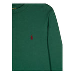 RALPH LAUREN shirt girocollo tinta unita con polsini Verde per Bambino 322854677087 VERDE RALPH LAUREN 