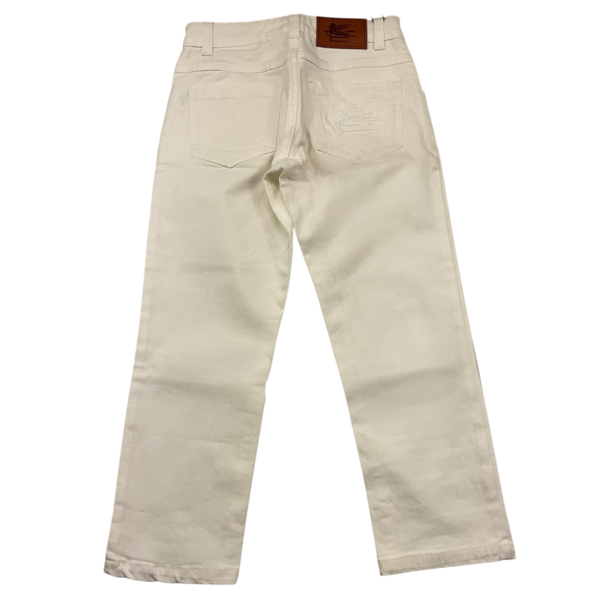 ETRO jeans tinta unita con 5 tasche Panna per Bambino GU6Q10 PANNA ETRO 