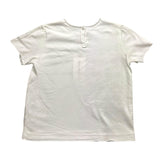 Zhoe &amp; Tobiah Solid Color Crewneck T-Shirt With Print White/Orange For Boys