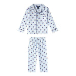 Ralph Lauren Completo 2 Pezzi Pigiama Shirt-Pantalone per Bambina 4P0143 AZZURRO RALPH LAUREN 
