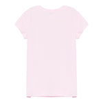 Monnalisa T-Shirt Girocollo Tinta Unita con Brillantini per Bambina 19E617 ROSA MONNALISA 