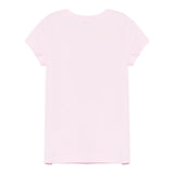 Monnalisa T-Shirt Girocollo Tinta Unita con Brillantini per Bambina 19E617 ROSA MONNALISA 