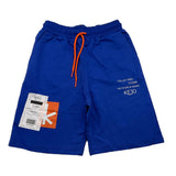 Kejo Bermuda Solid Color Elastic Waist Tracksuit Cobalt For Boys