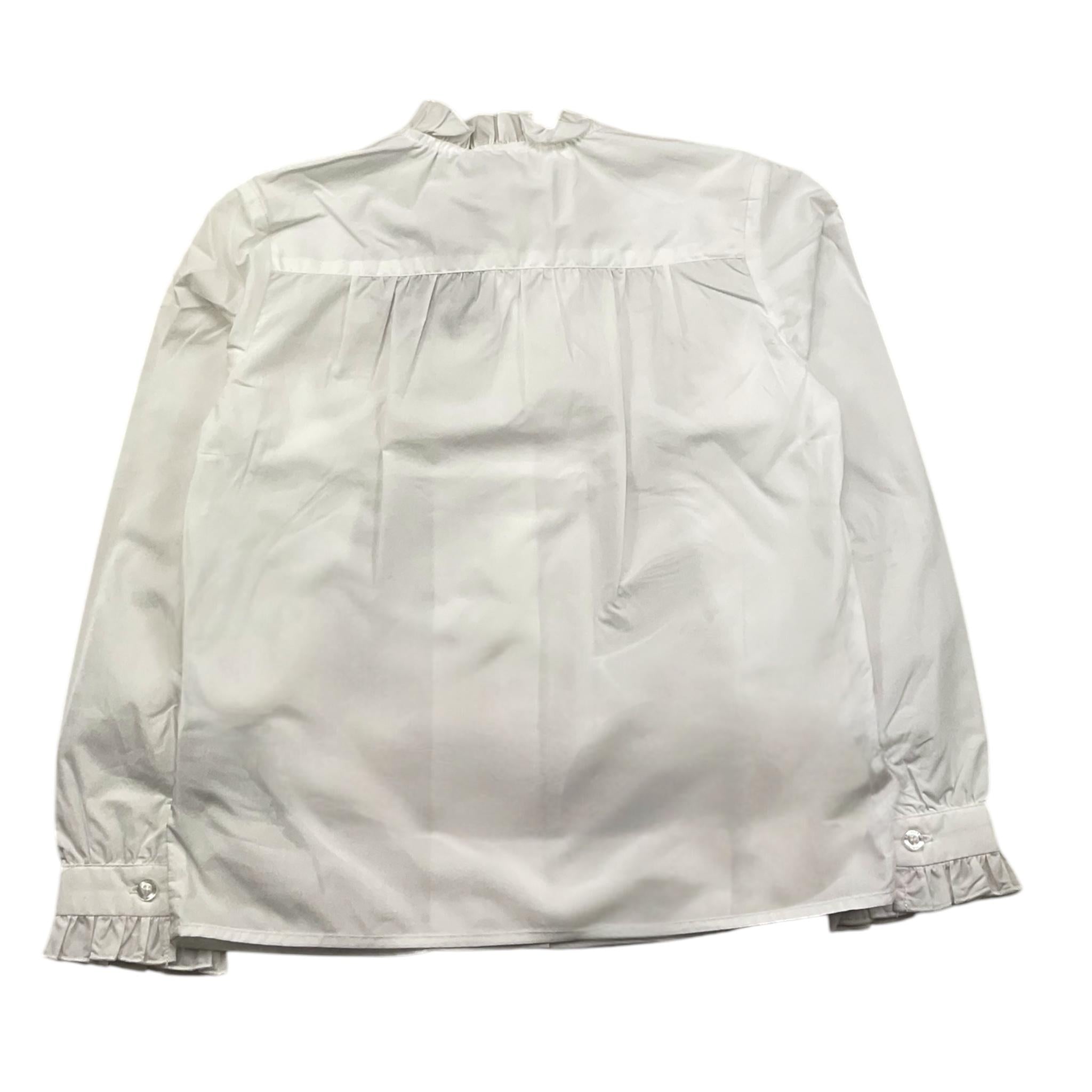 TRUSSARDI camicia manica lunga tinta unita Bianco per Bambina TGA25057CA BIANCO TRUSSARDI 