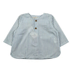 Zhoe & Tobiah Camicia Manica Lunga Fantasia A Righe per Neonato STP6MN BIANCO/AZZURRO ZHOE & TOBIAH 