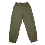 NAME.IT pantalone tuta tinta unita con tasconi Verde per Bambino 13233357 VERDE NAME.IT 