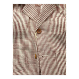 Zhoe &amp; Tobiah Cream Striped Solid Color Jacket For Baby