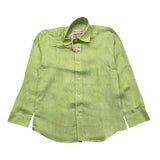 Alessandro Lamura Long Sleeve Shirt Solid Color Green For Boys