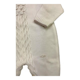 NINNAOH tutina tinta unita con ricami Panna per Neonata I24311TF PANNA NINNAOH 