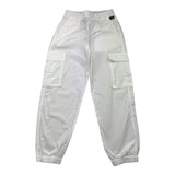 Aspesi Cargo Pants Solid Color With Elastic Waist White For Boys