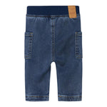NAME.IT jeans elasticizzato tinta unita Blu per Neonato 13233277 BLU NAME.IT 