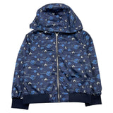 Cesare Paciotti Plain Jacket with Hood Blue for Kids