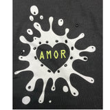 Yours Girl T-Shirt Crew Neck Solid Color With Print Black For Girls