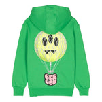 BARROW KIDS felpa chiusa con cappuccio tinta unita con stampe in contrasto Verde per Bambina F3BKUHS071 VERDE BARROW KIDS 